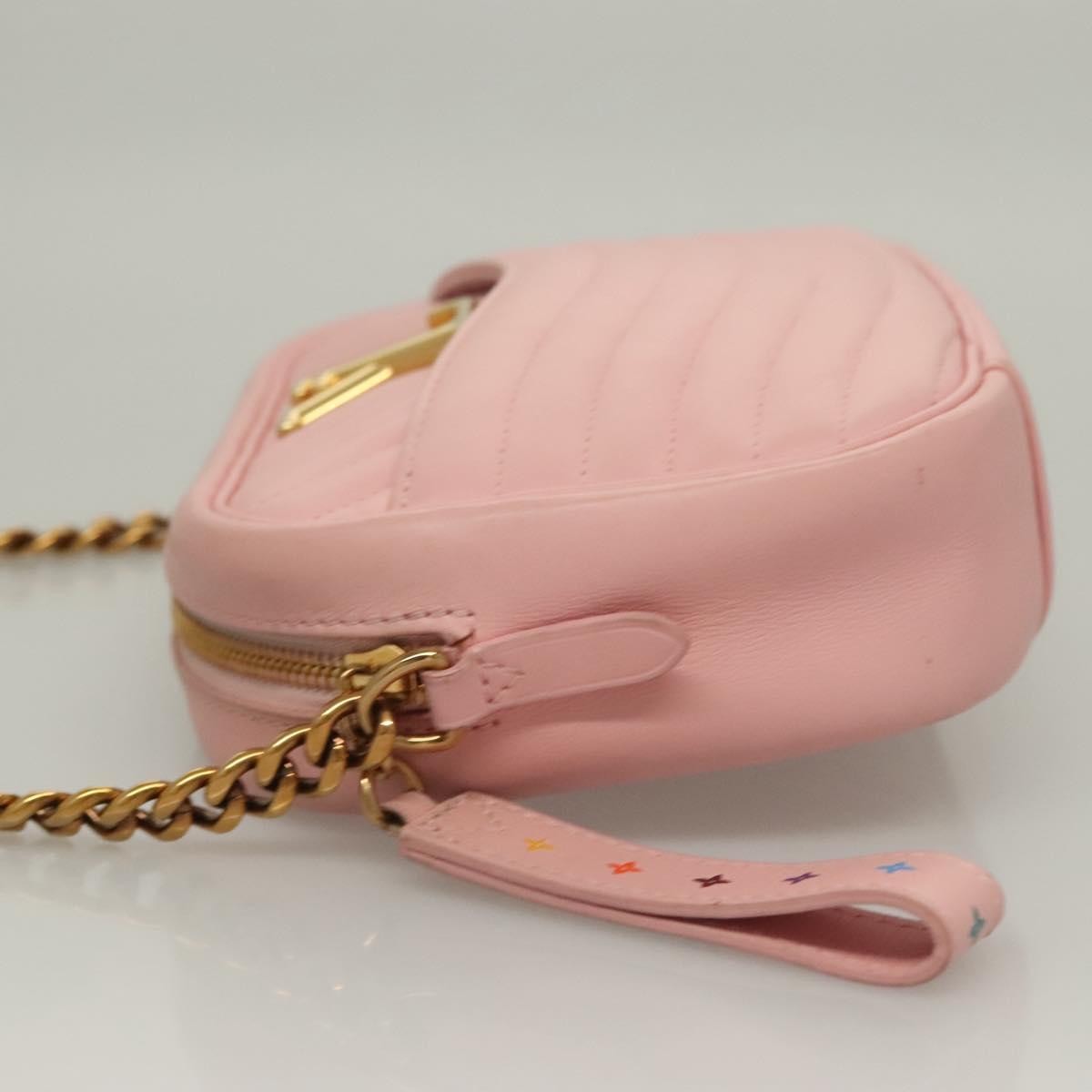 Louis Vuitton New Wave Camera Bag Quilted Leather Pink Leather Bag