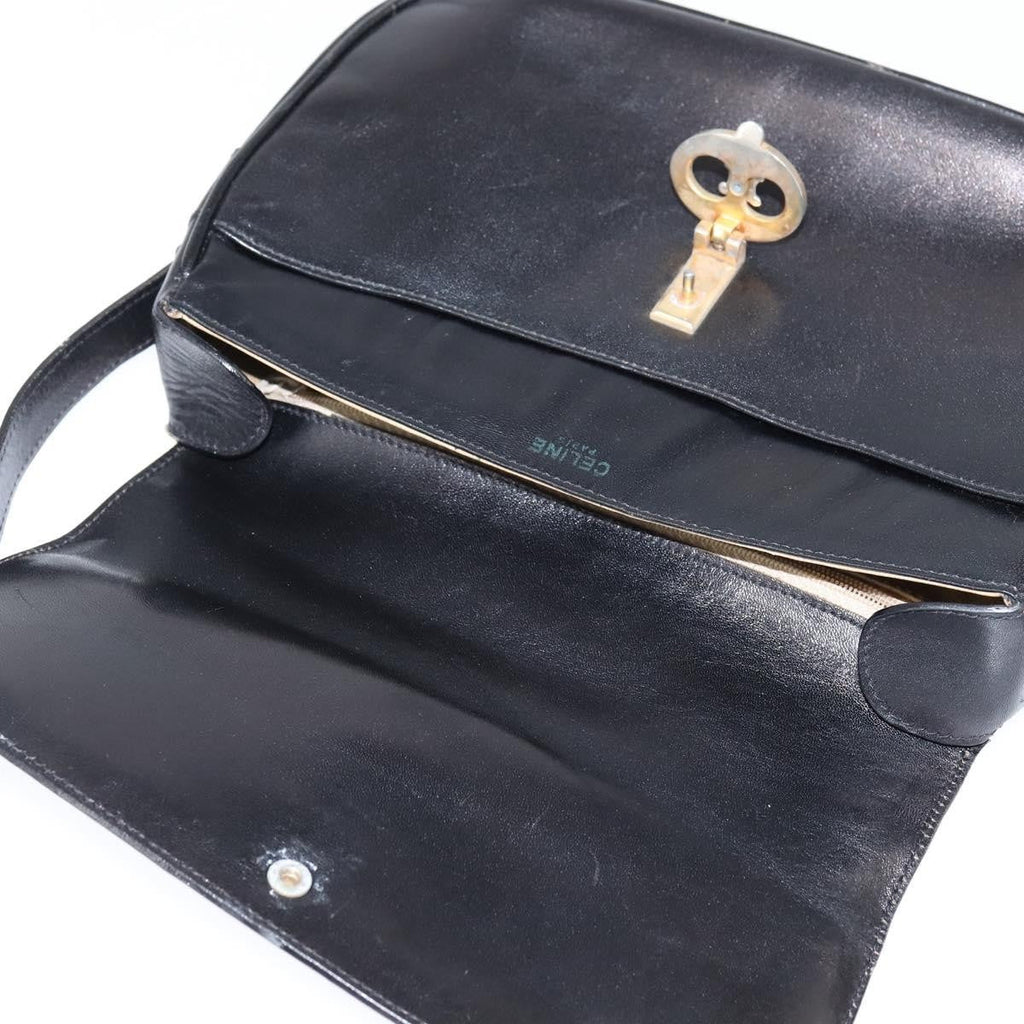 Celine Shoulder Bag Leather Black Leather Shoulder Bag Bag
