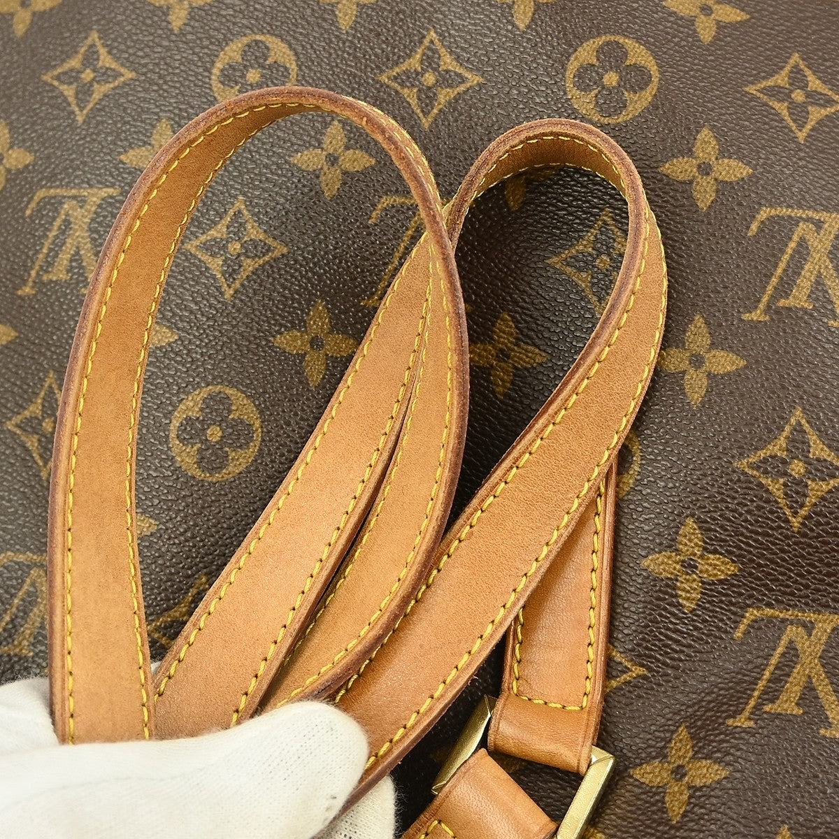 Louis Vuitton Cabas Mezzo Monogram Canvas Brown Canvas Tote Bag