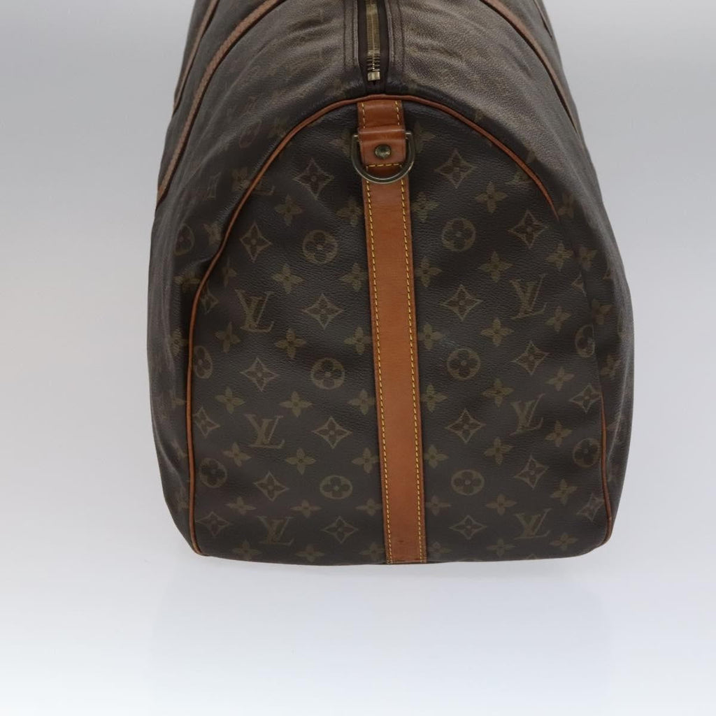 Louis Vuitton Keepall Bandouliere Bag Monogram Canvas Brown Canvas Travel Bag
