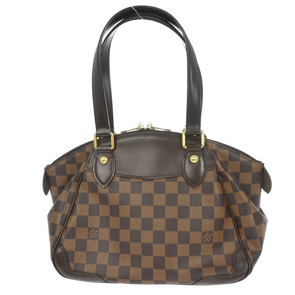 Louis Vuitton Verona Handbag Damier Brown Canvas Handbag