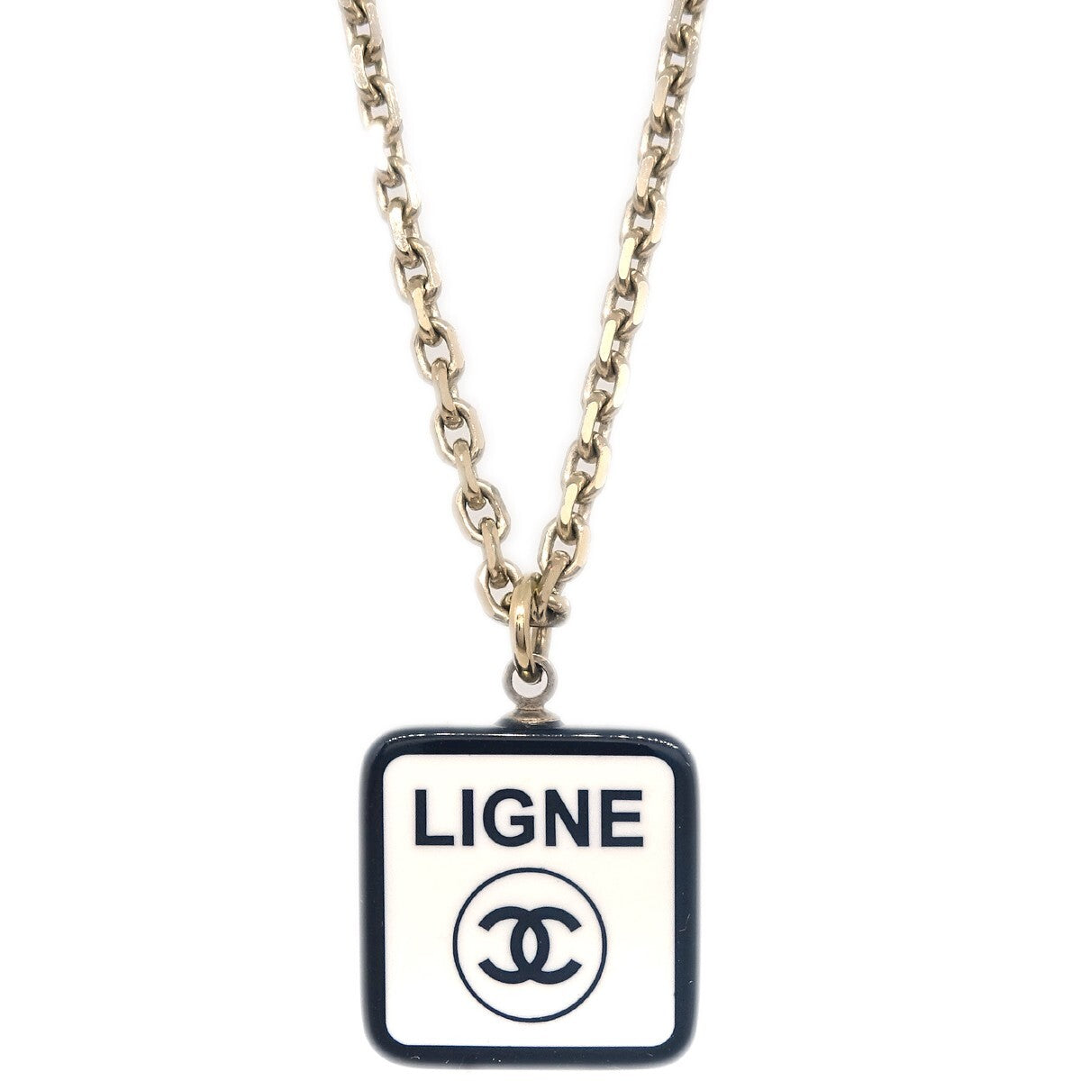 Chanel Cc No.5 Pendant Necklace Metal Gold Gold_Plated Necklace Jewelry