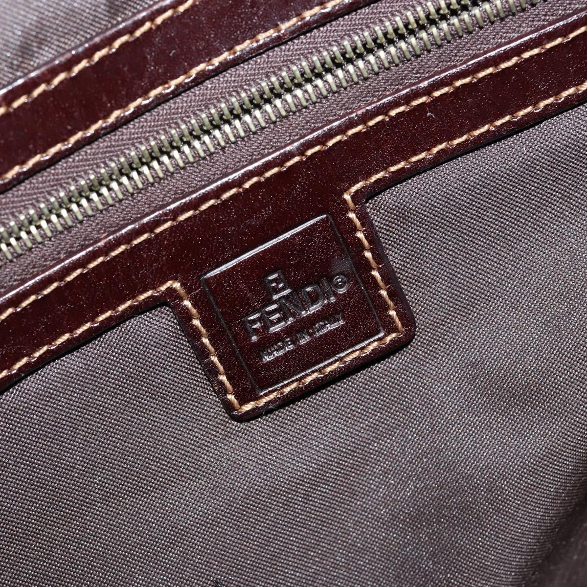 Fendi Zip Tote Canvas Beige Canvas Tote Bag Bag