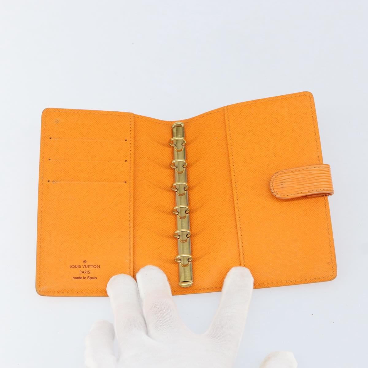 Louis Vuitton Agenda Cover Epi Leather Orange Leather Wallets Accessory