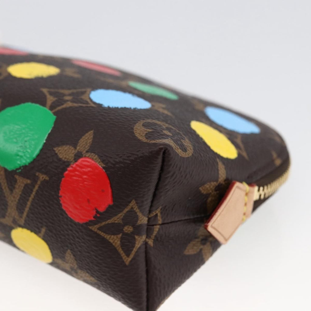 Louis Vuitton Cosmetic Pouch Yayoi Kusama Painted Dots Monogram Canvas Multicolour Canvas Clutche & Pouche Bag