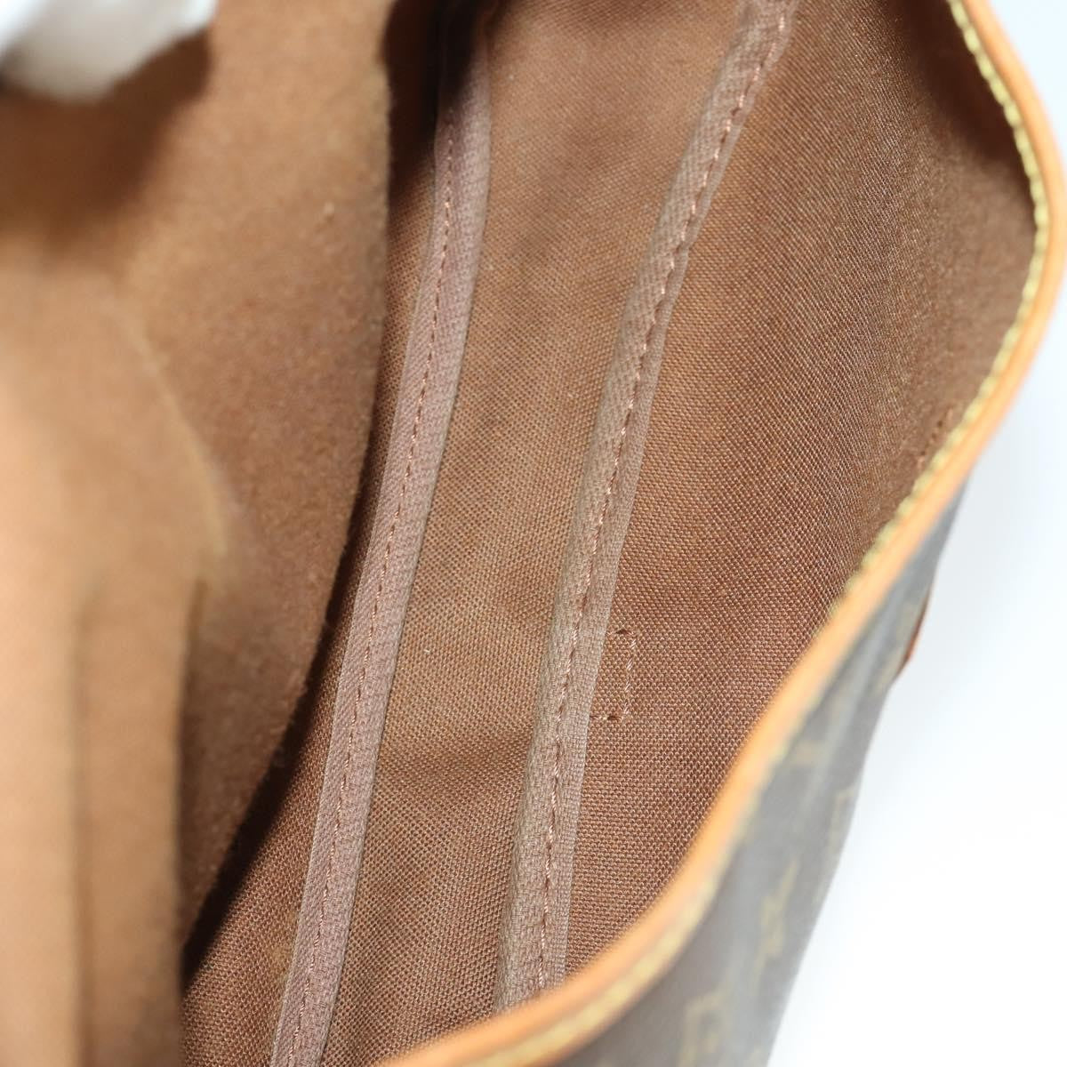 Louis Vuitton Saumur Handbag Monogram Canvas Brown Canvas Shoulder Bag
