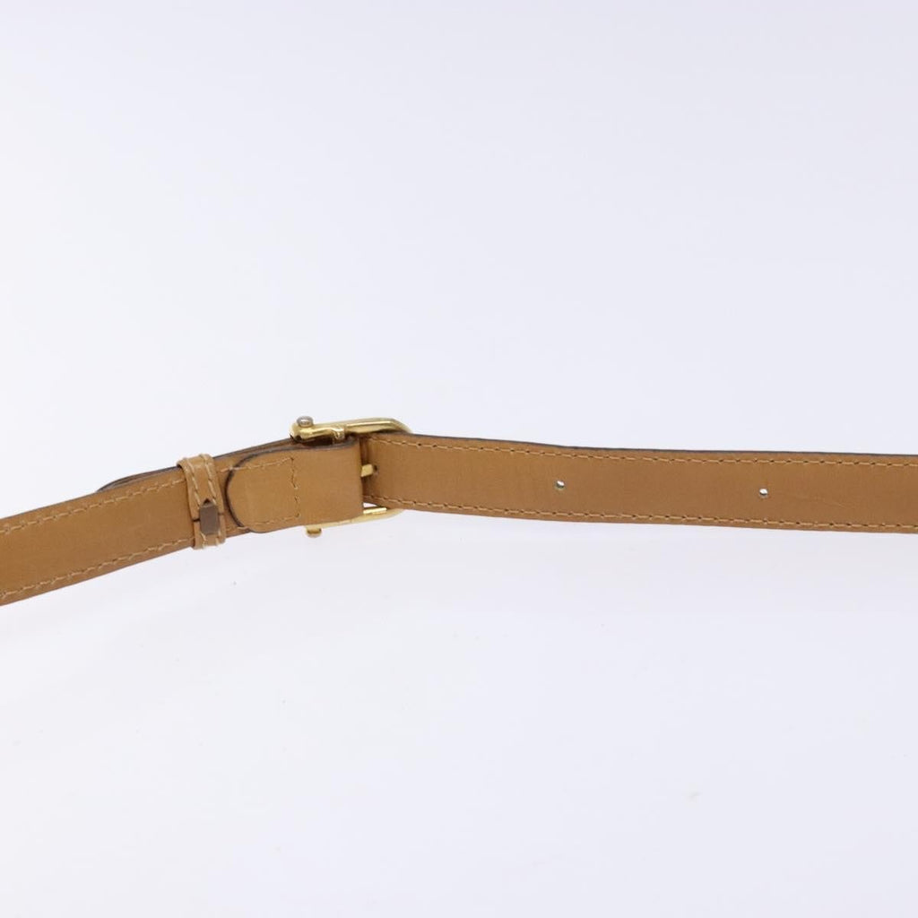 Celine Macadam Shoulder Bag Pvc Leather Beige Canvas Bag