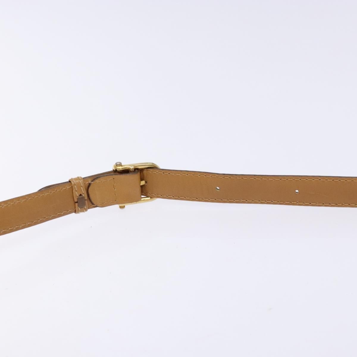 Celine Macadam Shoulder Bag Pvc Leather Beige Canvas Bag