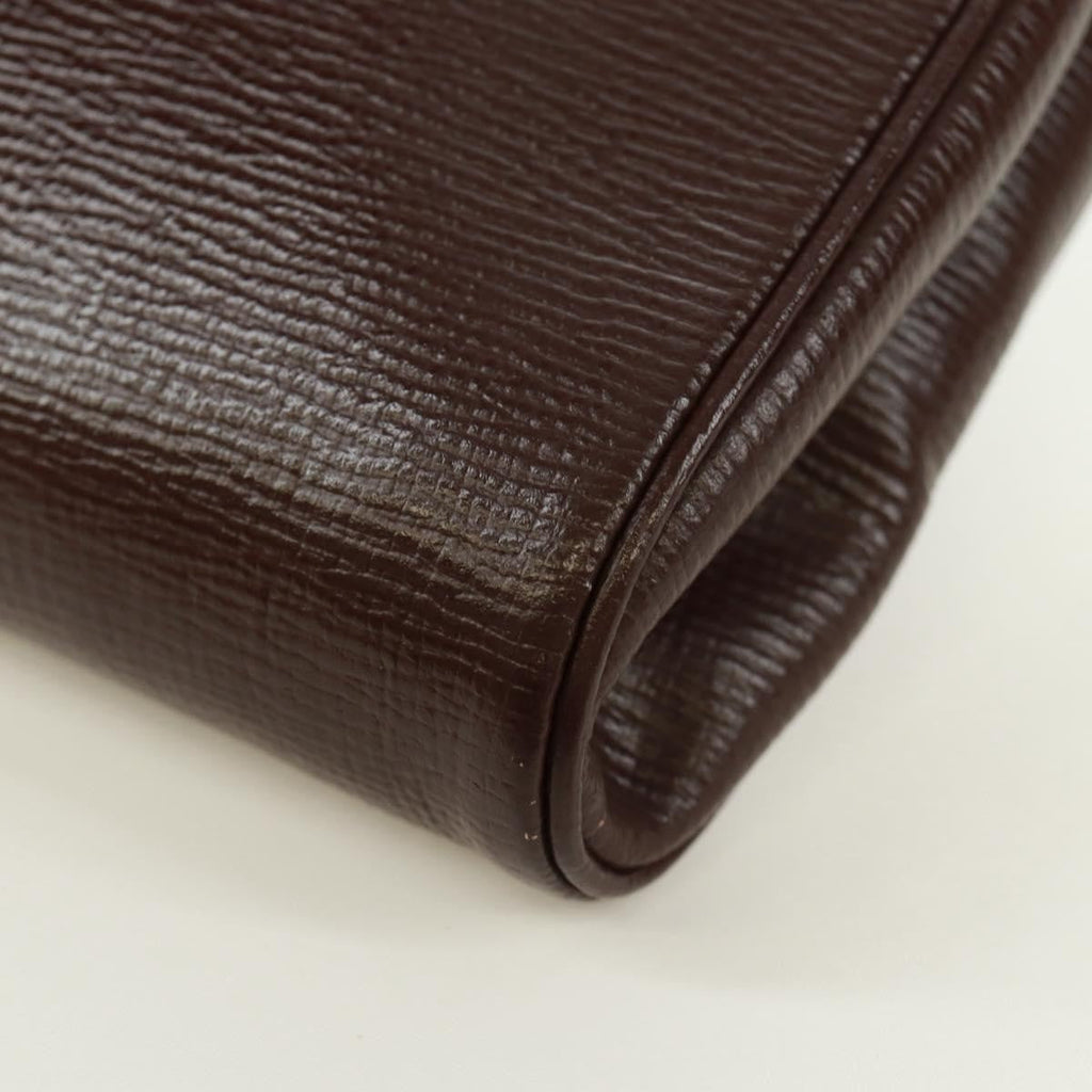 Celine Circle Logo Shoulder Bag Leather Brown Leather Shoulder Bag Bag