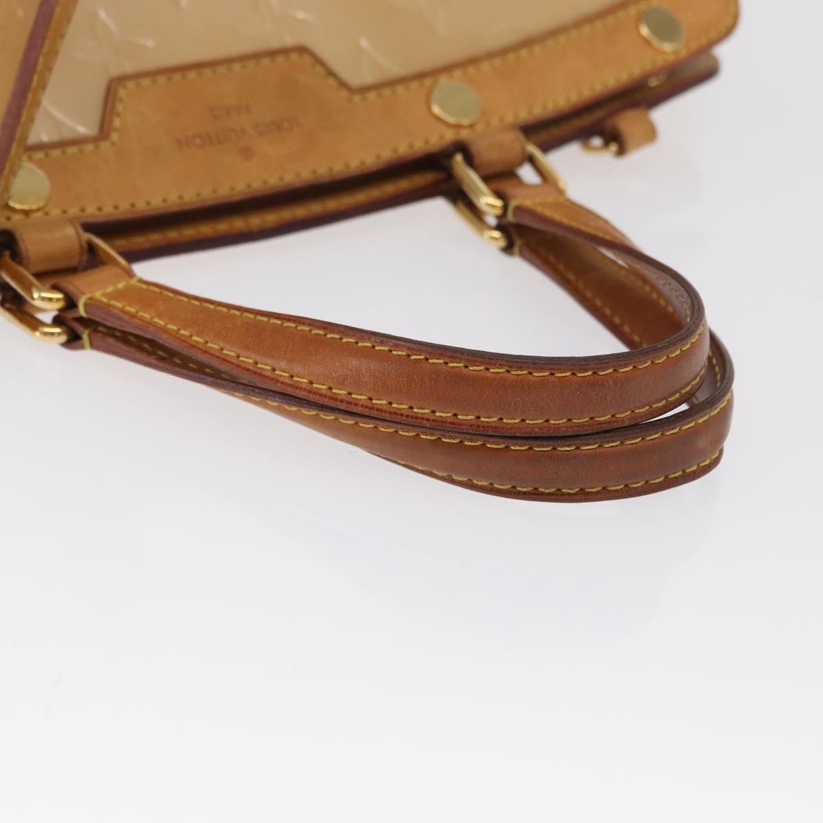 Louis Vuitton Blair Monogram Vernis Beige Patent_Leather Handbag
