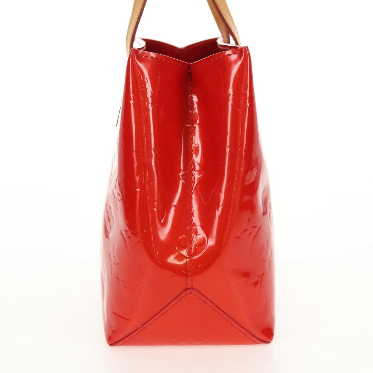 Louis Vuitton Reade Handbag Monogram Vernis Red Patent_Leather Handbag