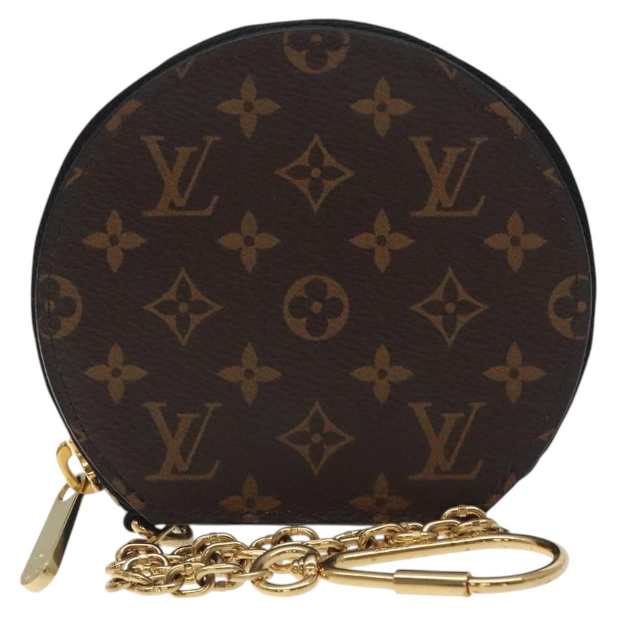 Louis Vuitton Boite Chapeau Coin Purse Monogram Canvas Brown Canvas Wallets Accessory