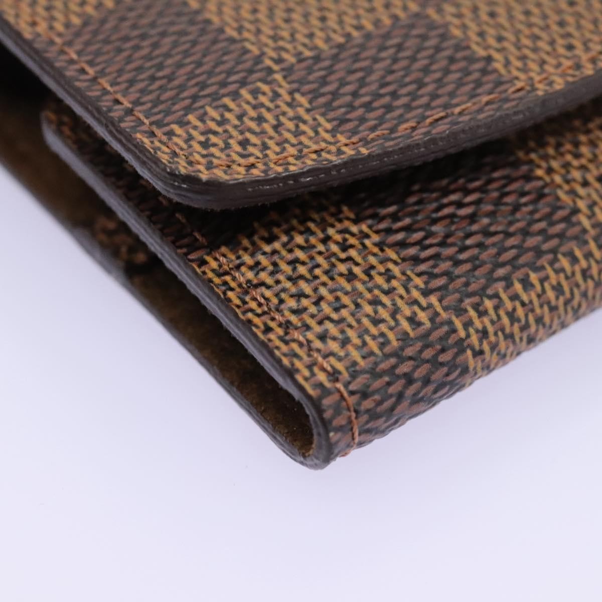 Louis Vuitton Cufflinks Case Damier Brown Canvas Cufflinks Jewelry