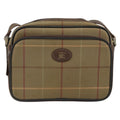 Burberry Nova Check Shoulder Bag Canvas Beige Canvas Shoulder Bag