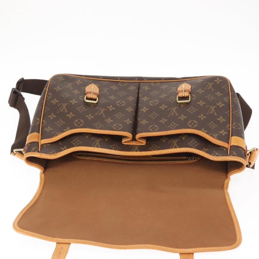 Louis Vuitton Sac Gibeciere Messenger Bag Monogram Canvas Brown Canvas Shoulder Bag