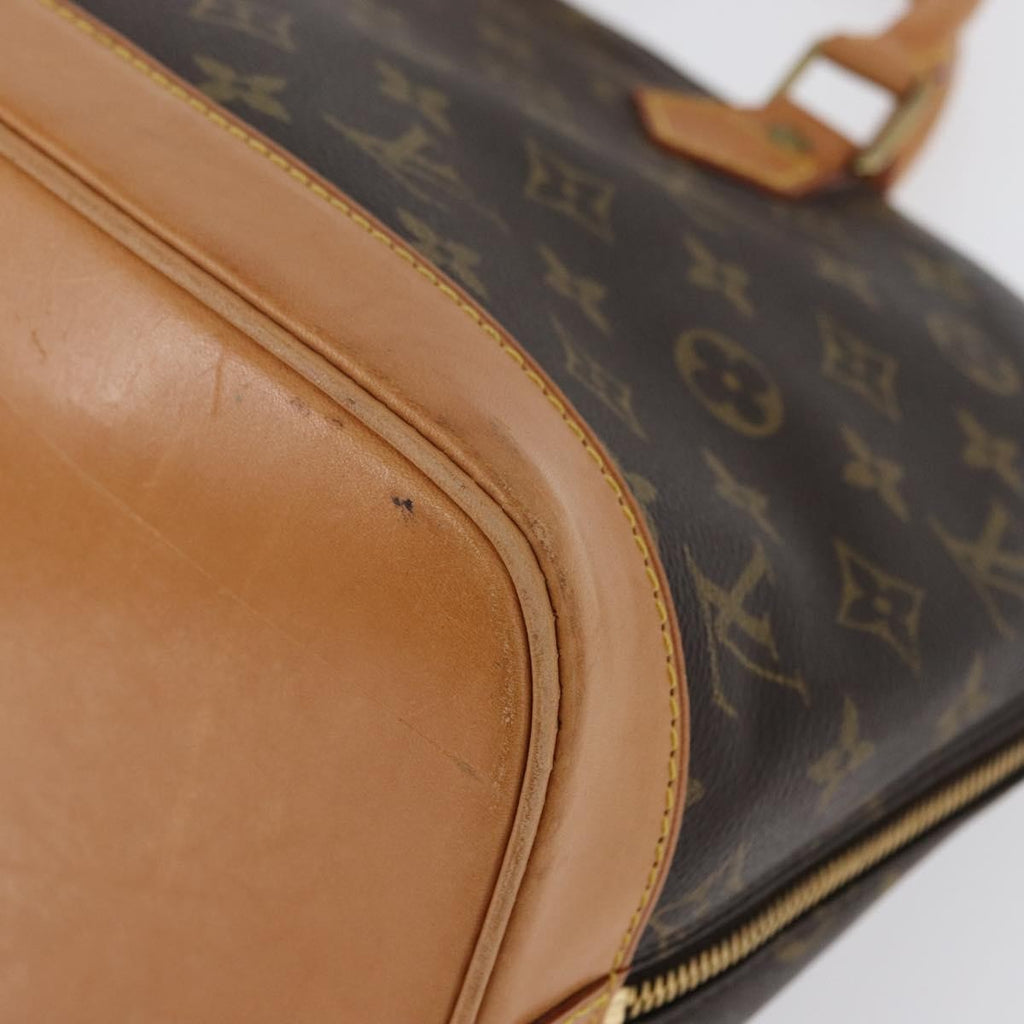 Louis Vuitton Alma Handbag Monogram Canvas Brown Canvas Handbag