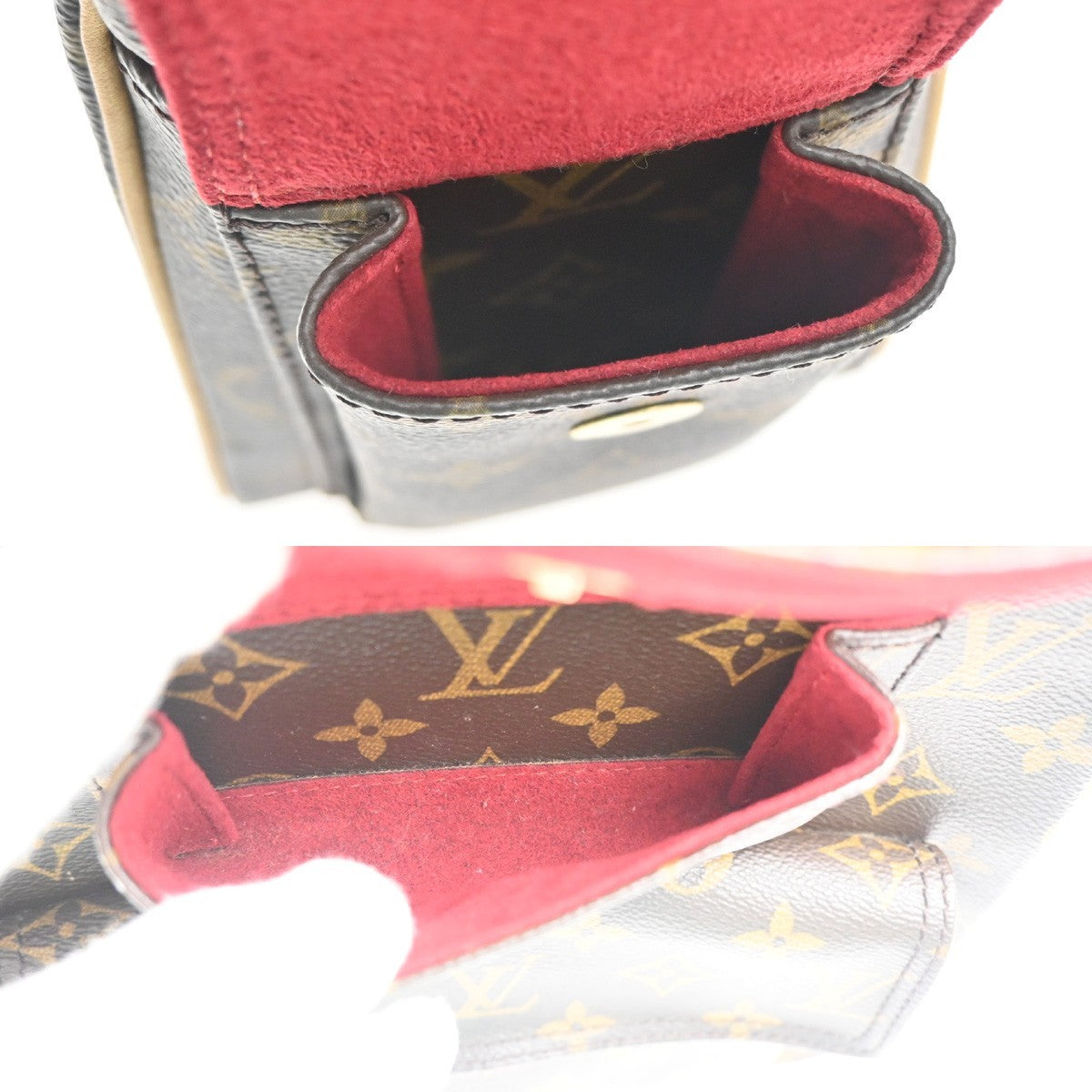 Louis Vuitton Excentri-Cite Handbag Monogram Canvas Brown Canvas Handbag