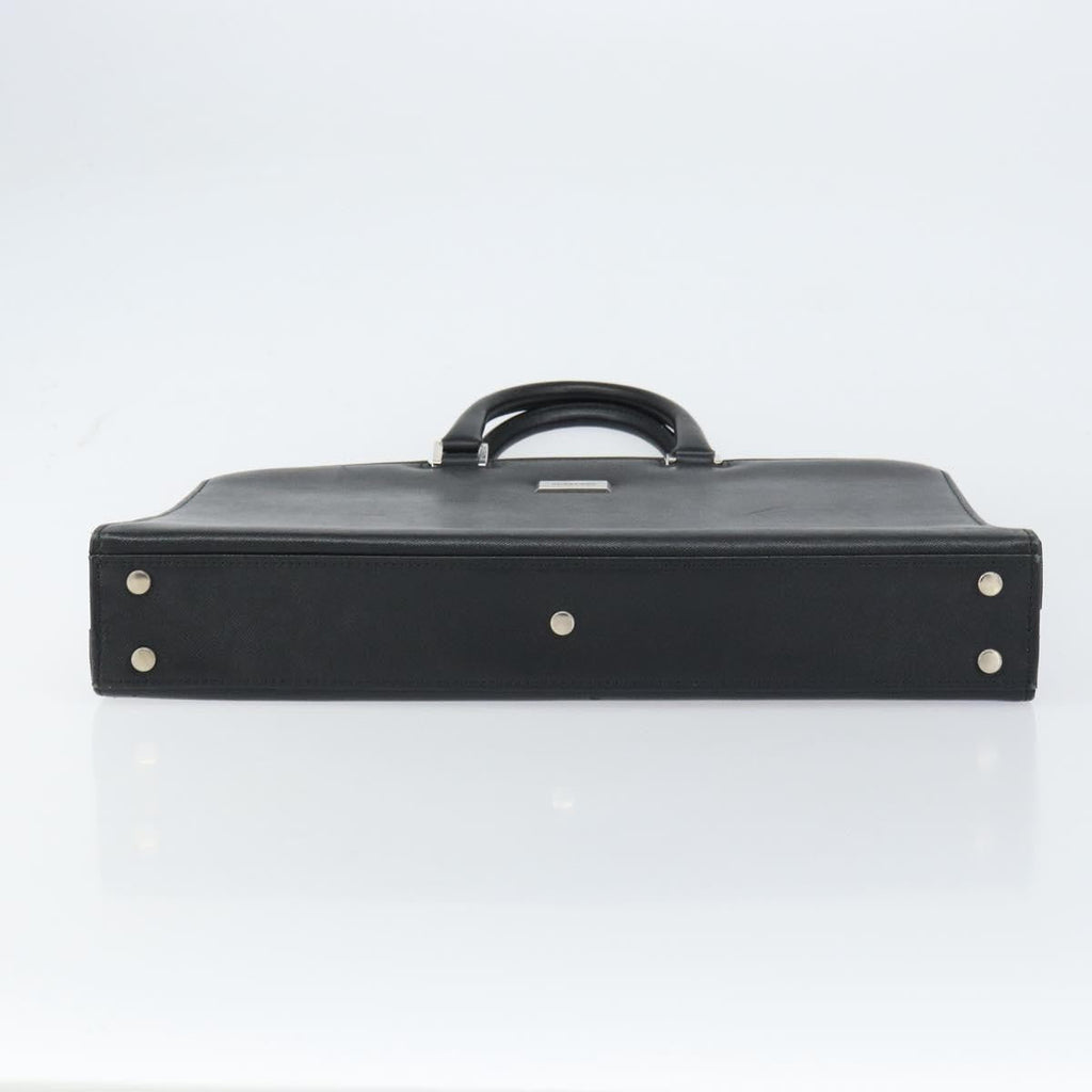 Burberry Vintage Briefcase Leather Black Leather Briefcase Bag