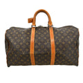 Louis Vuitton Keepall Bag Monogram Canvas Brown Canvas Travel Bag