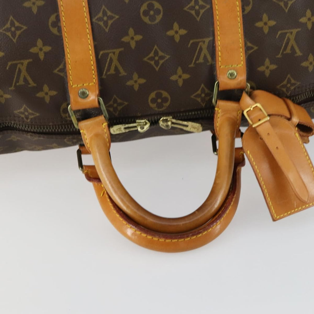 Louis Vuitton Keepall Bag Monogram Canvas Brown Canvas Travel Bag