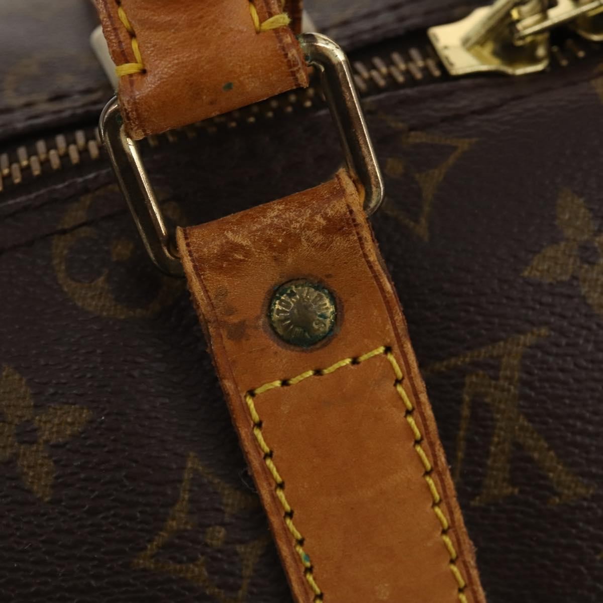 Louis Vuitton Keepall Bag Monogram Canvas Brown Canvas Travel Bag