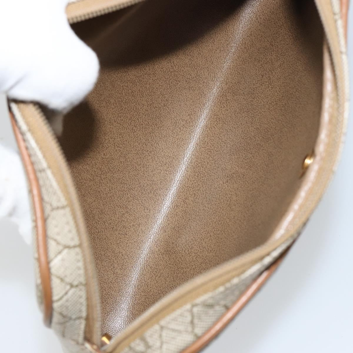Christian Dior Vintage Honeycomb Shoulder Bag Canvas Beige Canvas Shoulder Bag Bag (Pre-Owned)