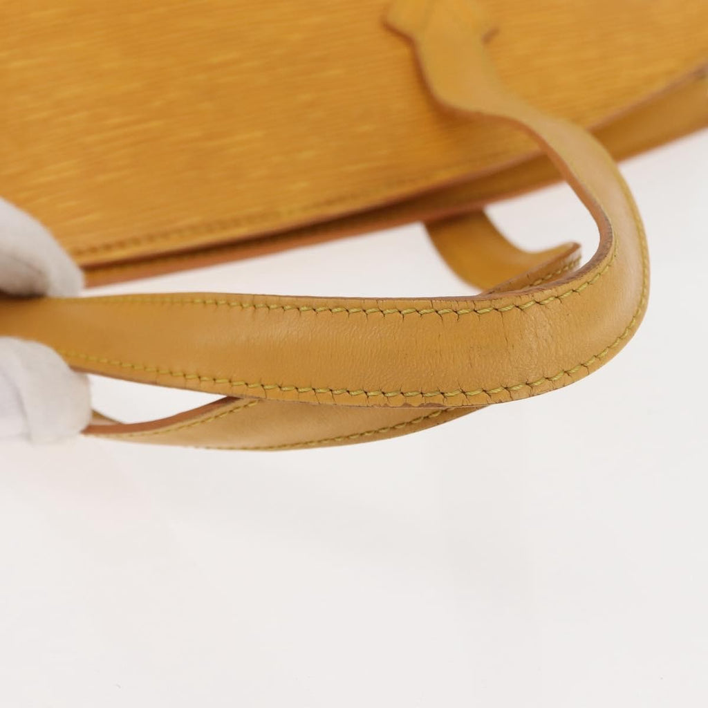 Louis Vuitton Saint Jacques Handbag Epi Leather Yellow Leather Handbag