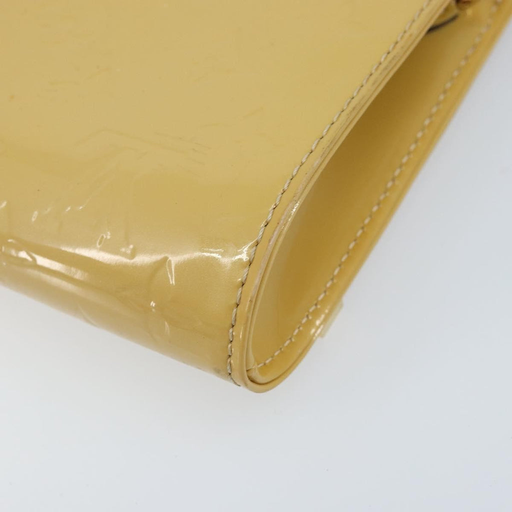 Louis Vuitton Ana Bag Monogram Vernis Yellow Patent_Leather Clutche & Pouche Bag