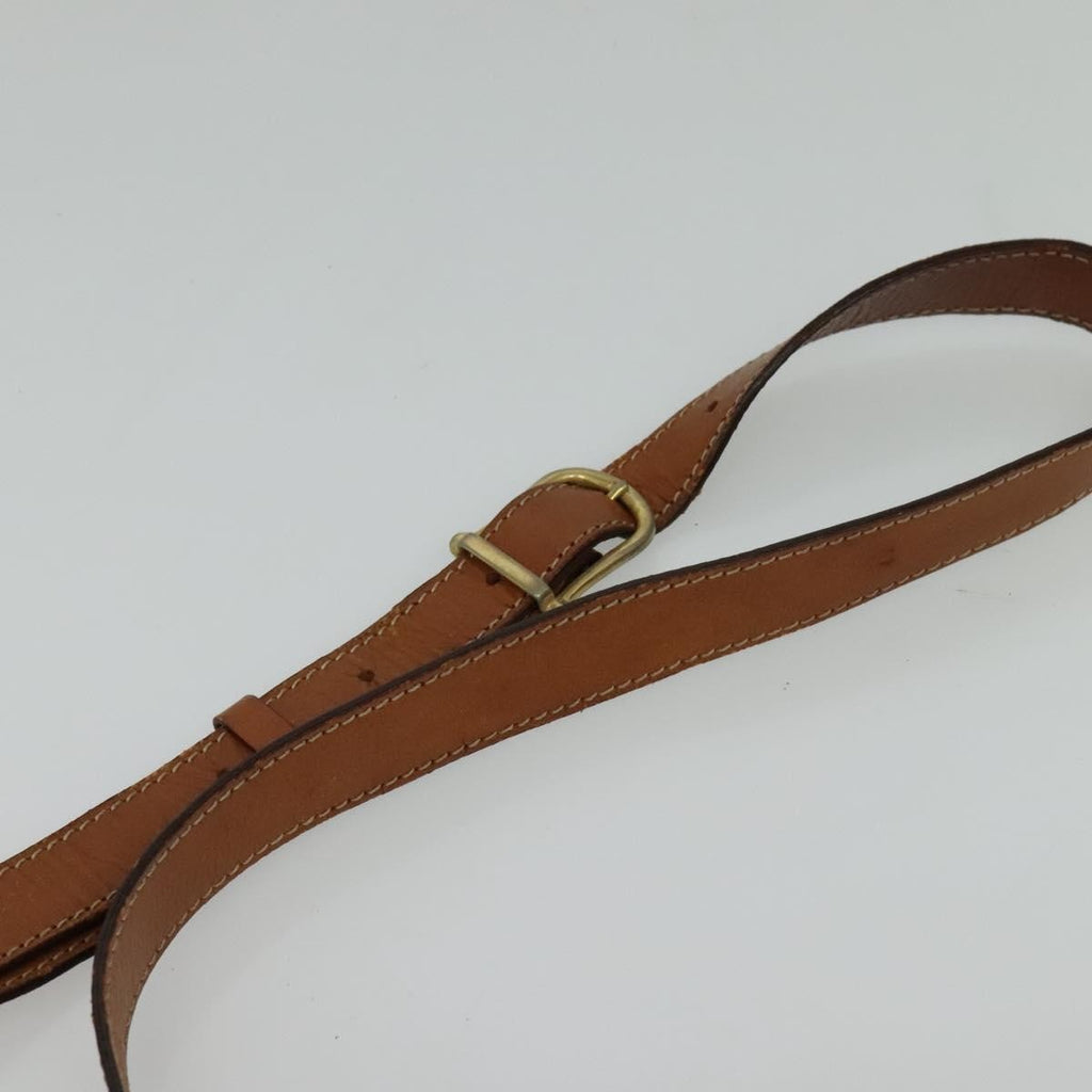 Celine Macadam Shoulder Bag Pvc Leather Beige Canvas Bag