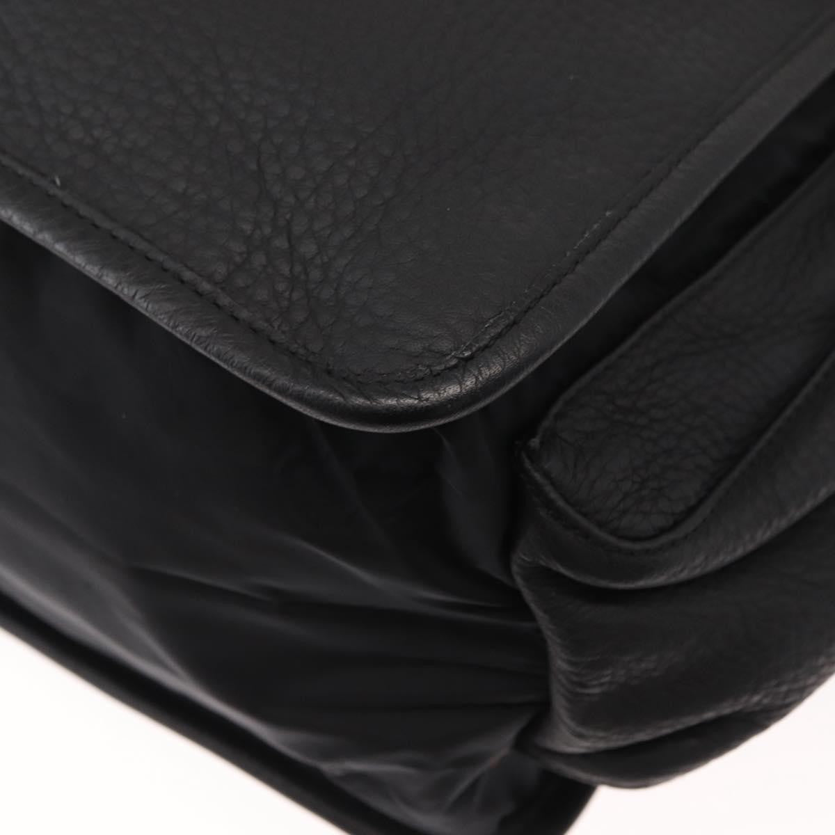 Prada Sport Briefcase Nylon And Leather Black Nylon Briefcase Bag