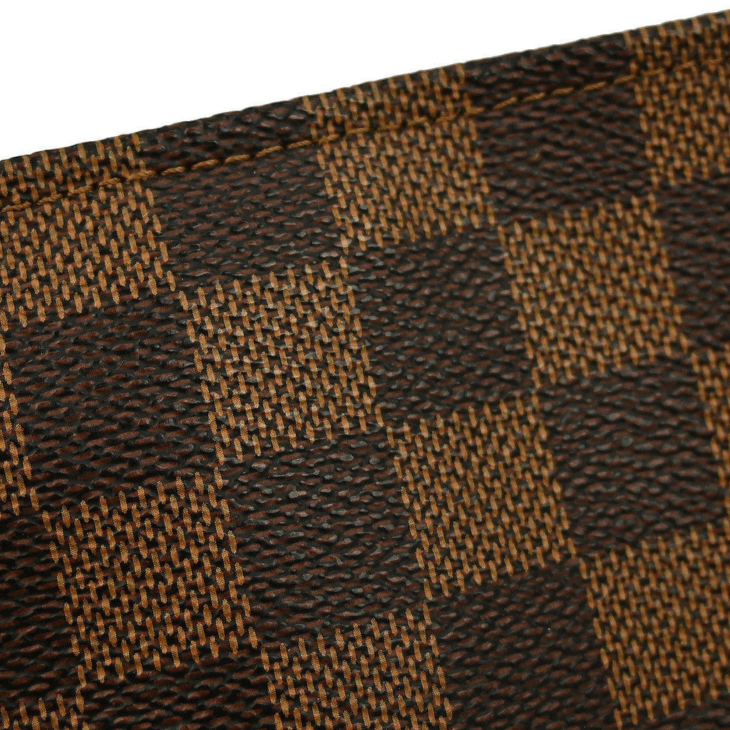 Louis Vuitton Trousse Make Up Bag Damier Canvas Brown Canvas Clutche & Pouche Bag