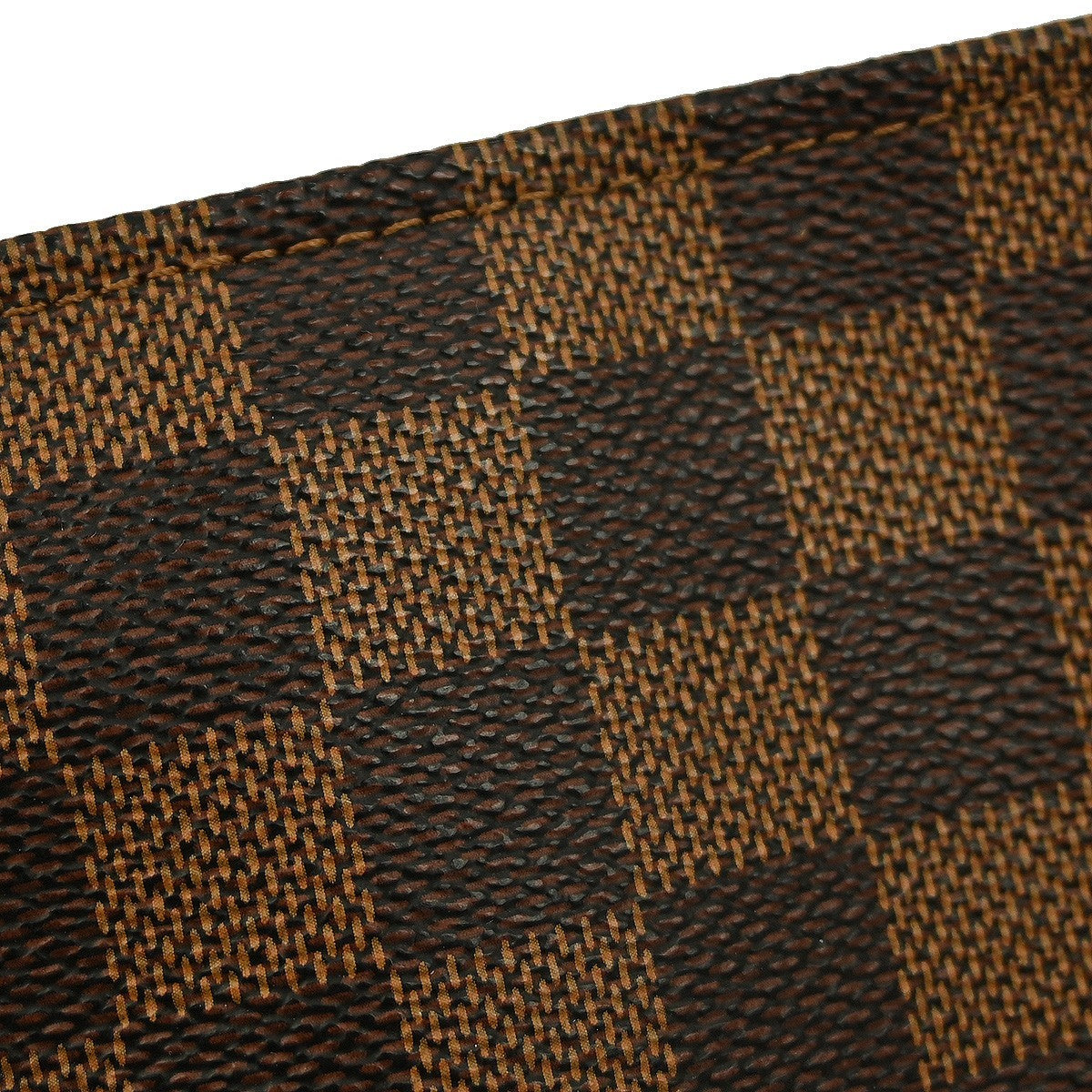 Louis Vuitton Trousse Make Up Bag Damier Canvas Brown Canvas Clutche & Pouche Bag