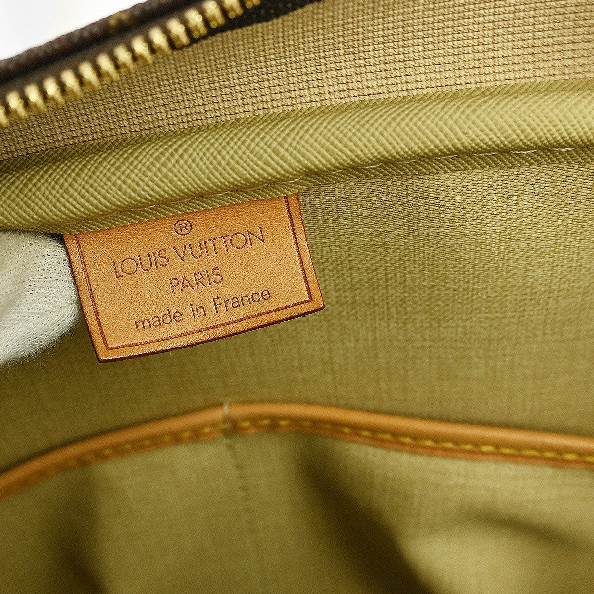 Louis Vuitton Deauville Handbag Monogram Canvas Brown Canvas Handbag