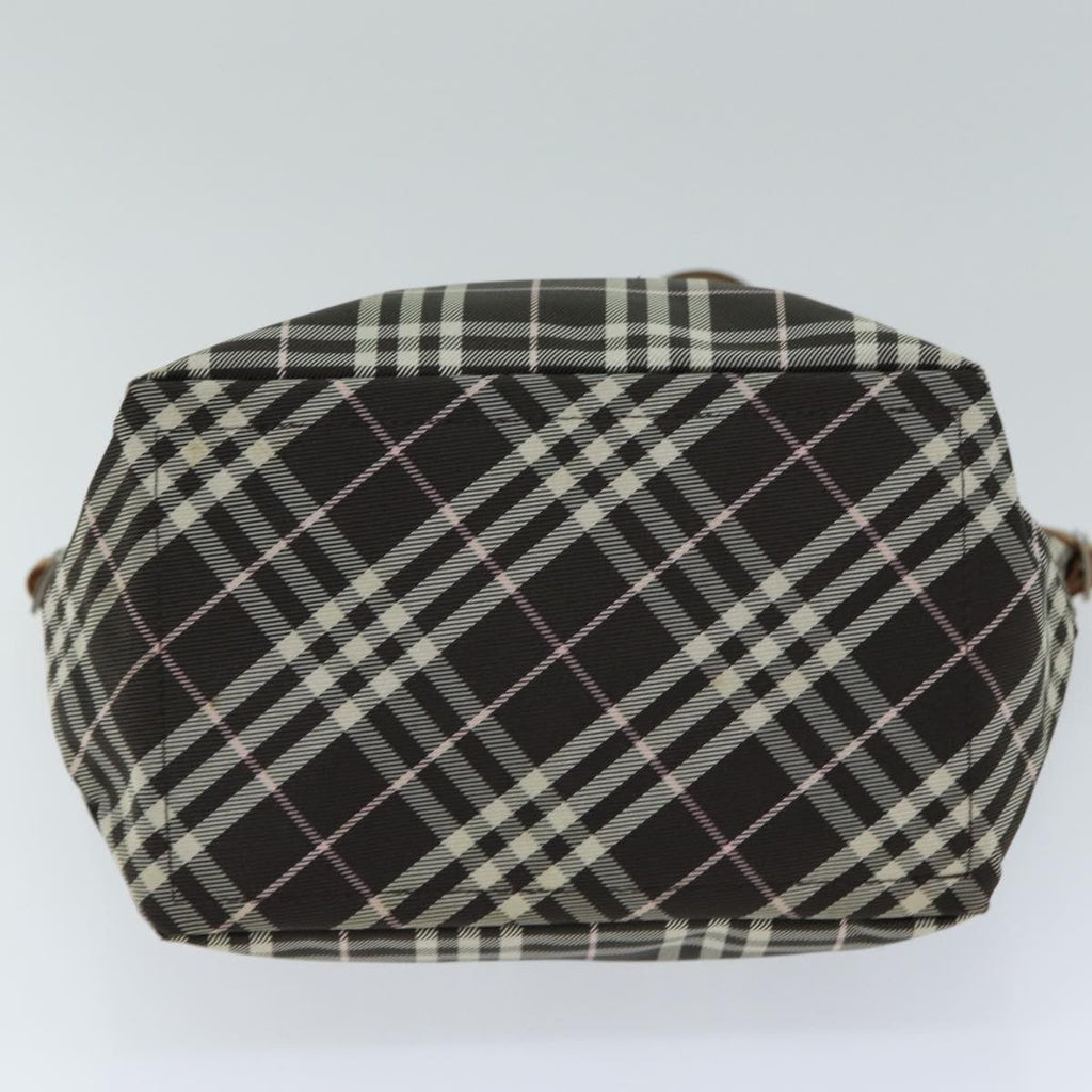 Burberry Nova Check Blue Label Nylon Brown Nylon Tote Bag