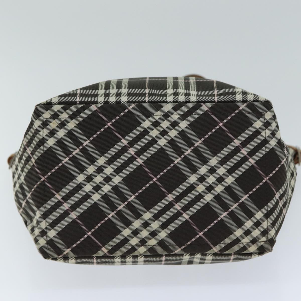Burberry Nova Check Blue Label Nylon Brown Nylon Tote Bag
