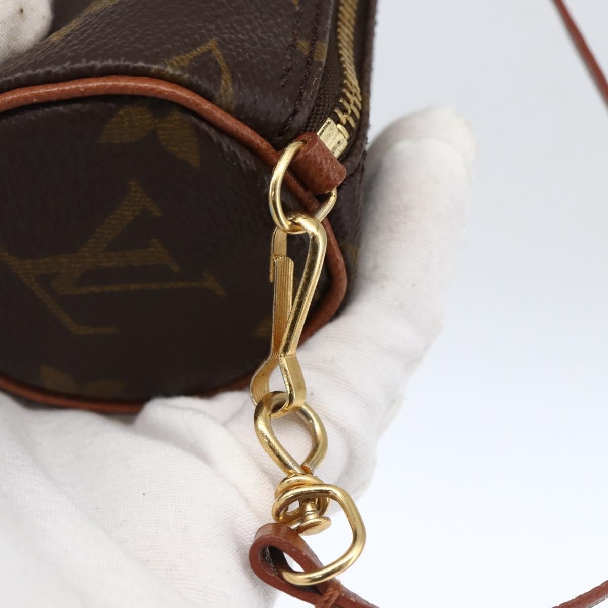 Louis Vuitton Papillon Pochette Monogram Canvas Brown Canvas Clutche & Pouche Bag