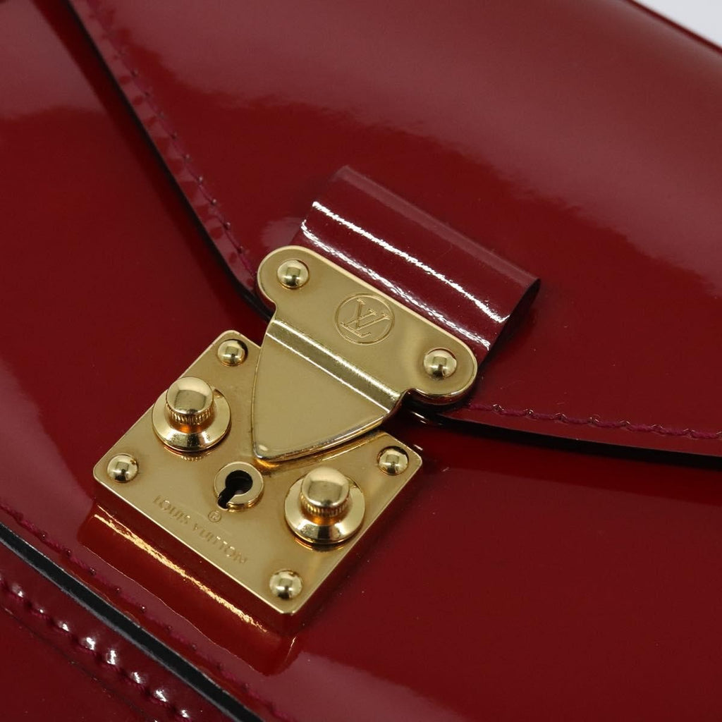 Louis Vuitton Monceau Handbag Vernis Red Patent_Leather Handbag