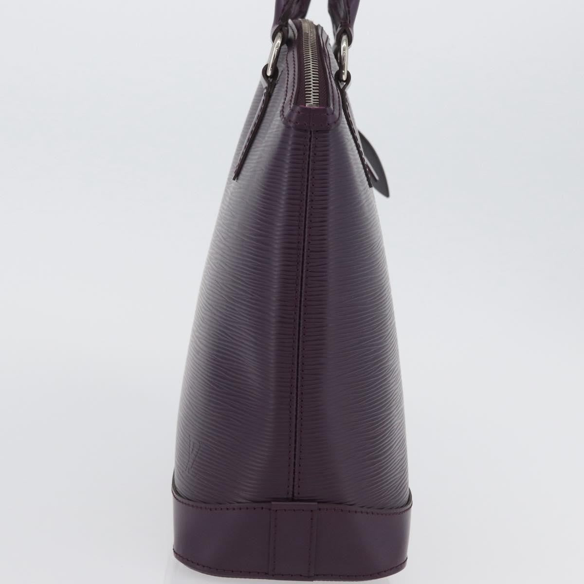 Louis Vuitton Lockit Handbag Epi Leather Purple Leather Handbag