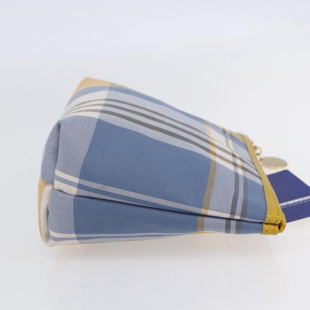 Burberry Nova Check Pochette Canvas Blue Canvas Clutche & Pouche Bag