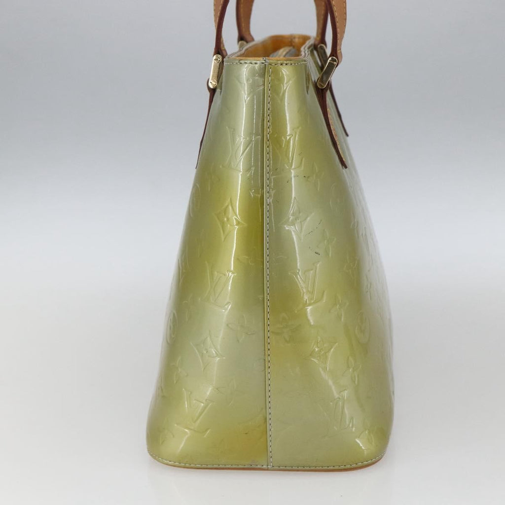 Louis Vuitton Houston Handbag Monogram Vernis Green Patent_Leather Tote Bag