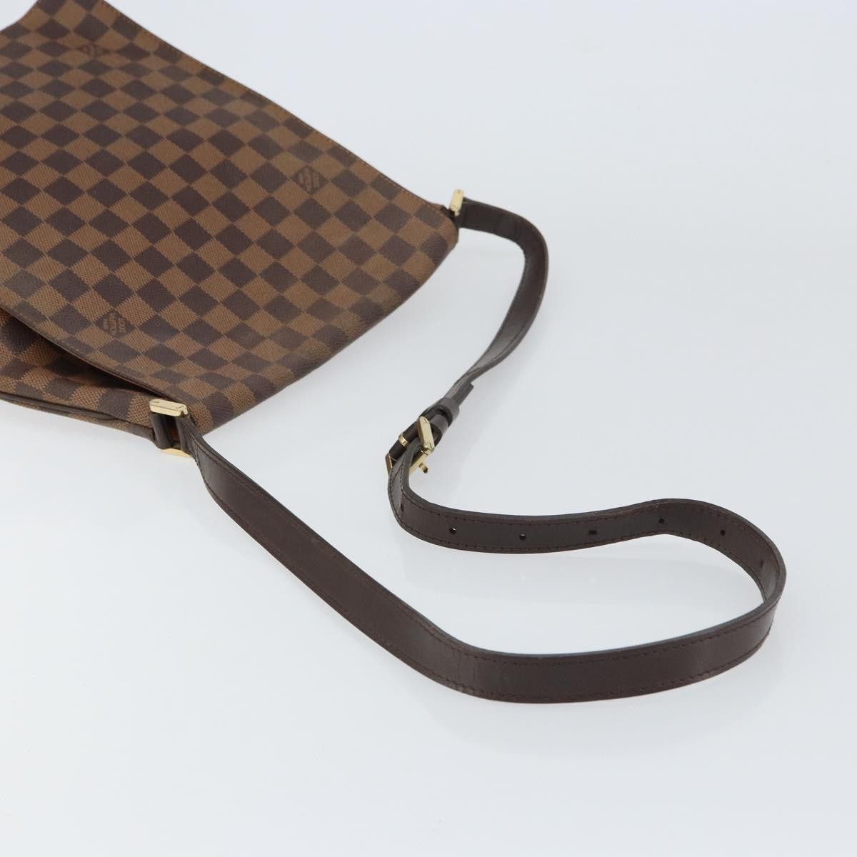 Louis Vuitton Musette Handbag Damier Brown Canvas Shoulder Bag