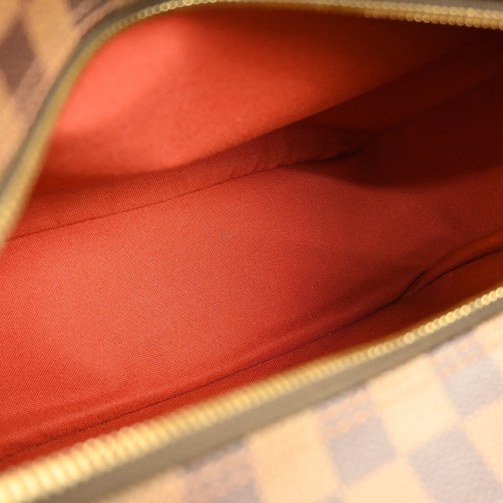 Louis Vuitton Naviglio Handbag Damier Brown Canvas Shoulder Bag