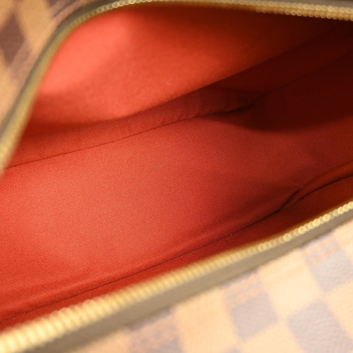 Louis Vuitton Naviglio Handbag Damier Brown Canvas Shoulder Bag