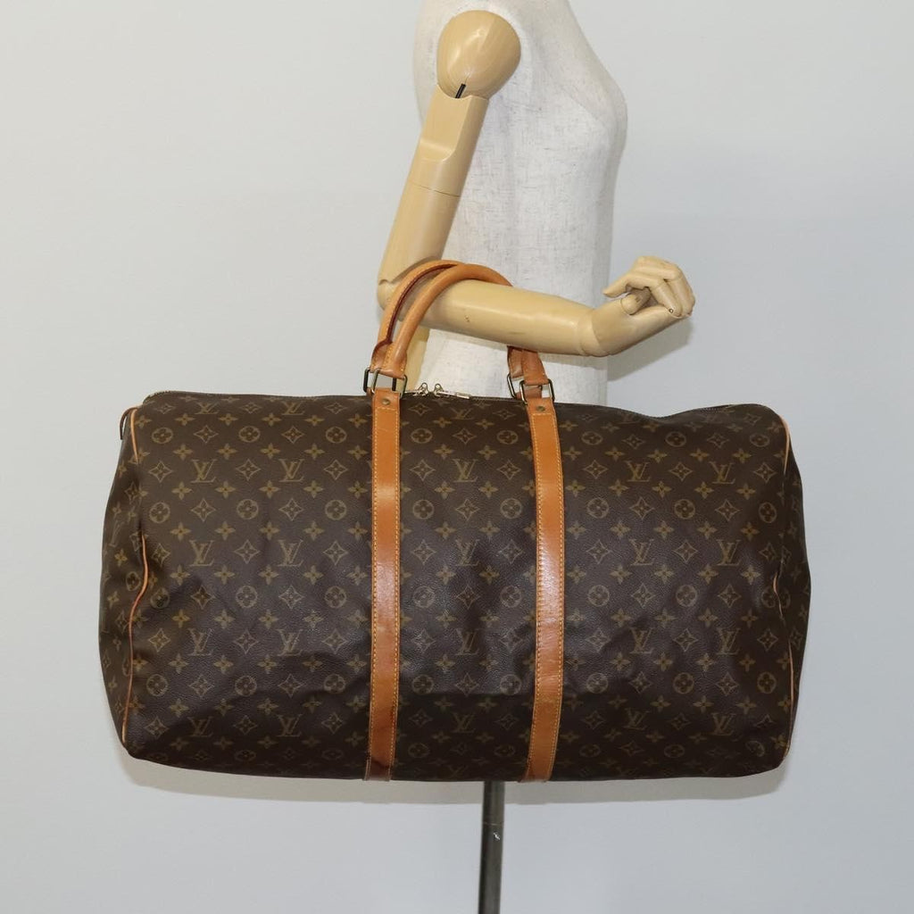Louis Vuitton Keepall Bag Monogram Canvas Brown Canvas Travel Bag
