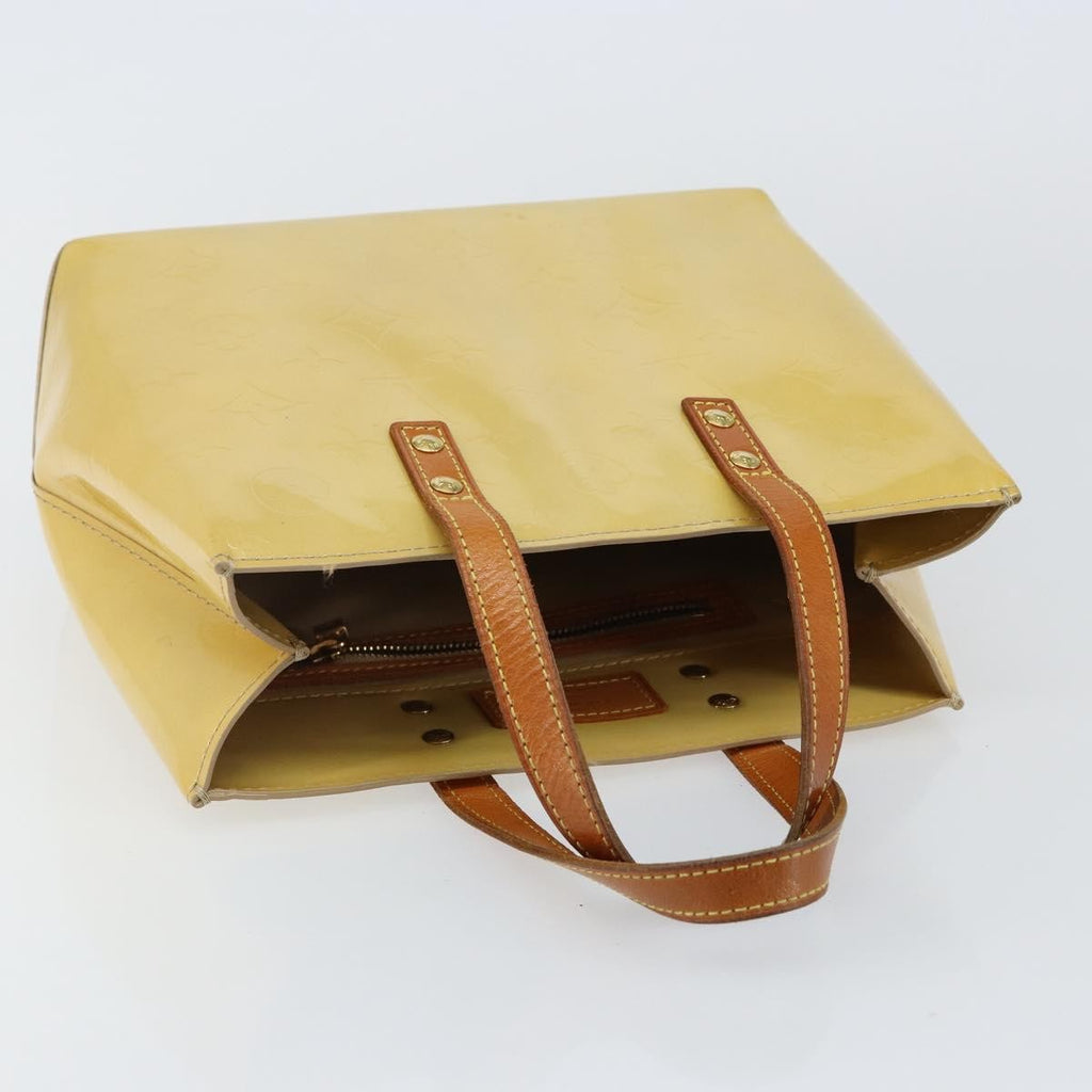 Louis Vuitton Reade Handbag Monogram Vernis Beige Patent_Leather Bag