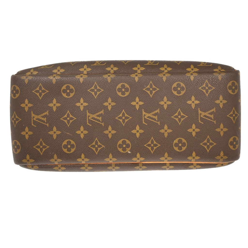 Louis Vuitton Deauville Handbag Monogram Canvas Brown Canvas Handbag