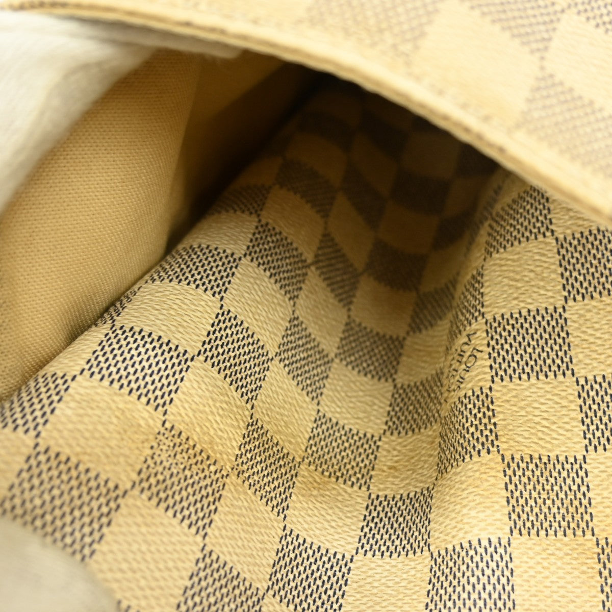 Louis Vuitton Totally Handbag Damier Azur White Canvas Tote Bag