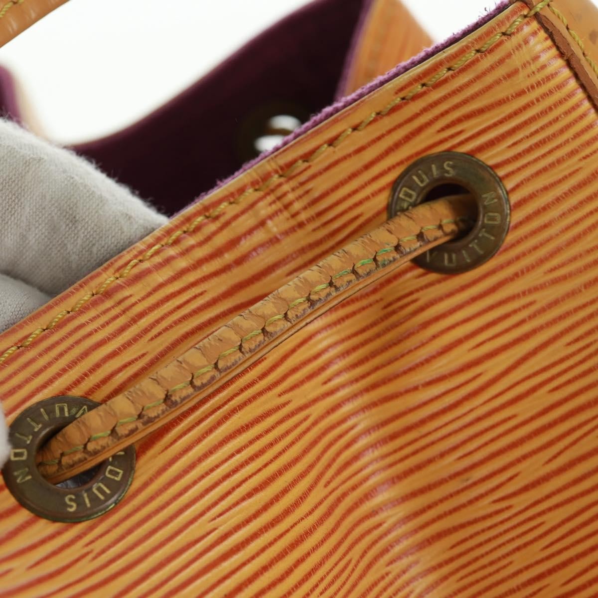 Louis Vuitton Petit Noe Handbag Epi Leather Yellow Leather Shoulder Bag