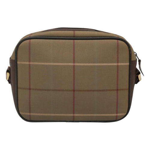 Burberry Nova Check Shoulder Bag Canvas And Leather Beige Canvas Shoulder Bag