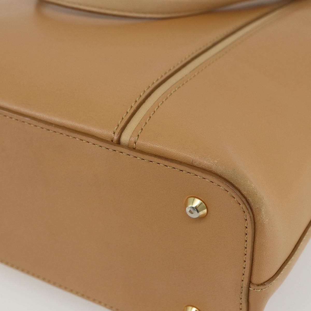 Burberry Vintage Handbag Leather Beige Leather Handbag